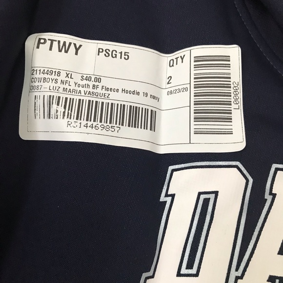 Navy Dallas Cowboys Hoodie - Picture 3 of 5